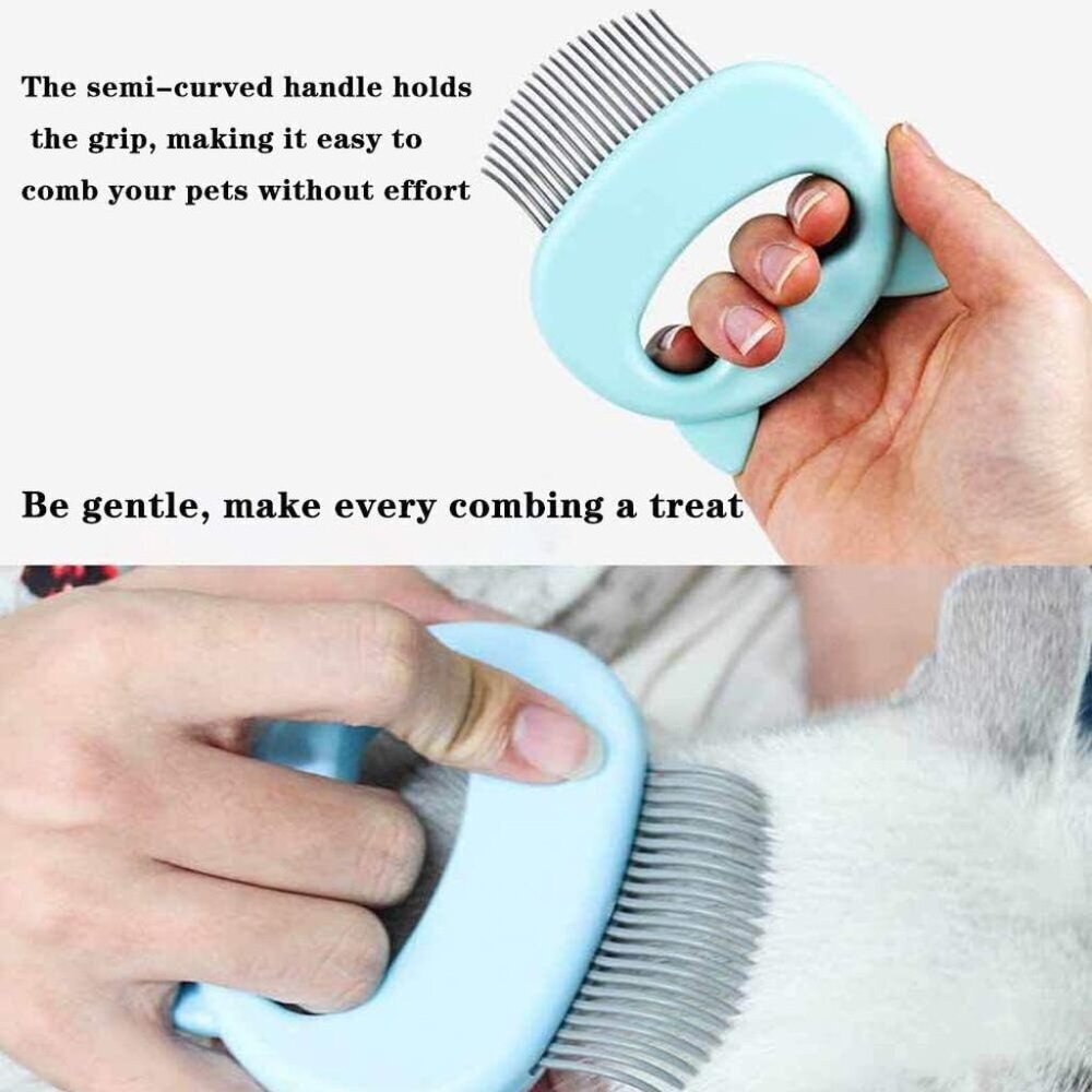 3-Pcs Pet Grooming Comb Set Cat Dog Hair Removal Brush Wear Multi-function Brush - Picture 10 of 12